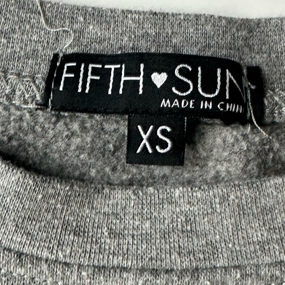 Boutiques sweatshirt extra small,  Brand Fifth Sun, color gray - Picture 2 of 6